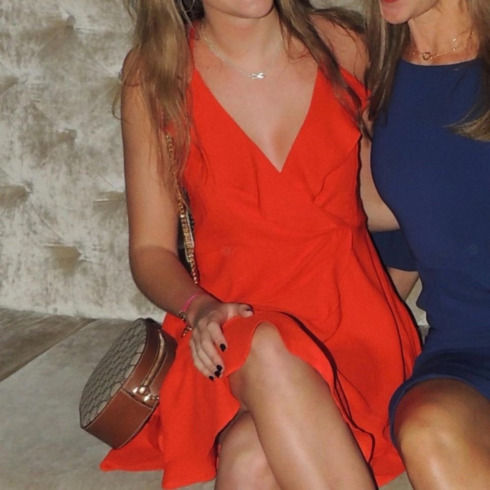 South Moon Under Orange Dress